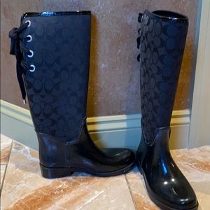 Coach rain boots